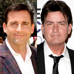 Steve Carell, Charlie Sheen Steve Carell, Charlie Sheen